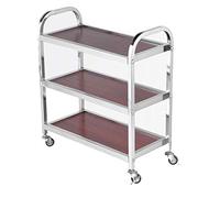 SLGGPJBU Carrito de limpieza de 3 niveles, carrito de almacenamiento grande con ruedas de bloqueo, perfecto para cocina, hoteles, restaurantes y hogares de cuidado