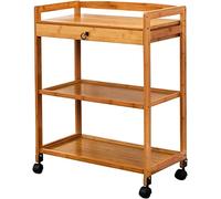 SLGGPJBU Carrito de servicio de hotel, carrito de cocina industrial con almacenamiento, carrito de bar móvil para el hogar