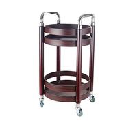 SLGGPJBU Carrito móvil de madera, carro de servicio, cocina, carrito de servir, carro de bar portátil, mesa para comedor, restaurante, estantes rodantes para carro de herramientas
