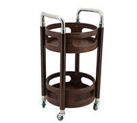 SLGGPJBU Carro de servicio de 2 niveles, carro rodante, carro de barra, carro de cocina utilitario, organizador de almacenamiento de baño, diseño moderno para decoración de cocina