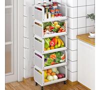 SLGGPJBU Estante de almacenamiento de especias de cocina de 3/4 niveles para cubiertos de baño, carrito multifuncional, 120,5 x 40 cm