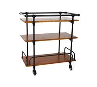 SLGGPJBU Expositor de mesa auxiliar para verduras, para cocinas, carrito utilitario, carrito de bar, carros de servir, aparador, estante de cocina, 2 estilos