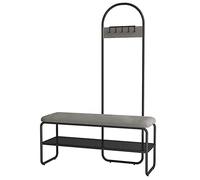 SLGGPJBU Perchero para ropa, portátil, para pasillo, entrada, dormitorio, estante de almacenamiento con banco, mantiene tu ropa, zapatos, sombreros, artículos organizados, 6 colores