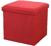 SLGGPJBU Puf de almacenamiento para reposapiés, taburetes cúbicos, cajas de almacenamiento plegables, reposapiés, puf de almacenamiento plegable de lino, mesa auxiliar con bandeja de mesa de café