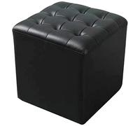 SLGGPJBU Reposapiés acolchado rectangular de piel sintética con asiento individual para juguetes, reposapiés, taburete de maquillaje, banco de zapatos para cambiar