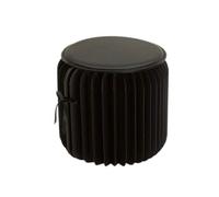 SLGGPJBU reposapiés otomana plegable, redondo, impermeable, resistente, reposapiés decorativo, taburete, sofá, mesa de café, taburete de sala de estar, caqui