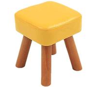 SLGGPJBU Reposapiés para descansar pies taburete de pie, cambio de zapatos patas de madera taburetes de pie friegables silla cuadrada cómoda silla tapizada hogar multifuncional