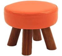 SLGGPJBU Reposapiés para reposar los pies, reposapiés, banco de zapatos con patas redondas de madera, asiento cómodo, silla tapizada para fregar, multifunción