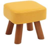 SLGGPJBU Reposapiés para reposar pies, banco de zapatos para cambiar, taburetes cuadrados de madera tapizados, cómodos asientos para el hogar, multifunción