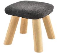 SLGGPJBU Reposapiés para reposar pies, banco de zapatos, patas de madera, taburetes cuadrados, funda de tela extraíble, silla tapizada para el hogar, multifunción
