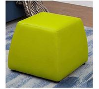 SLGGPJBU Reposapiés plegable para reposar pies, taburete de almacenamiento, taburete de cuero trapezoidal multifunción, taburete tapizado para el hogar, sala de estar, banco de zapatos