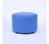SLGGPJBU Reposapiés, taburete de moda, taburete redondo, taburete de sofá para adultos, taburete de madera maciza, taburete de cuero, taburete bajo