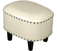 SLGGPJBU Reposapiés tapizado, taburete de piel sintética para sofá, taburete de maquillaje, banco de zapatos