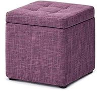SLGGPJBU Reposapiés tocador reposapiés taburete de almacenamiento, taburete de almacenamiento de tela de moda zapato sofá hogar sala de estar pequeño taburete de apartamento 30 × 30 × 35 cm