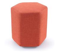 SLGGPJBU Taburete cambiador de zapatos, reposapiés multifuncional, portátil, para maquillaje, tocador, sofá, picnic, versátil, ahorra espacio, antideslizante, color naranja