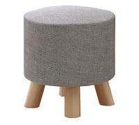 SLGGPJBU Taburete cuadrado de almacenamiento para sala de estar, taburete de almacenamiento moderno, sencillo, banco de zapatos, cambio de tela de algodón y lino, fácil de quitar y lavar, 30 x 30 x 29