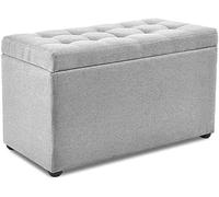 SLGGPJBU Taburete de almacenamiento para asiento, taburetes de madera, reposapiés para exteriores, taburete portátil para sala de estar, dormitorio, espacio pequeño, color amarillo