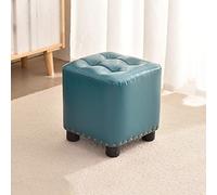 SLGGPJBU Taburete de maquillaje pequeño - Elegante y cómodo taburete acolchado de piel sintética para el dormitorio del hogar - Reposapiés sofá