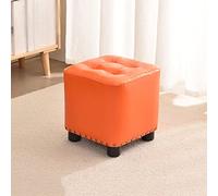 SLGGPJBU Taburete de maquillaje pequeño - Elegante y cómodo taburete acolchado de piel sintética para el dormitorio del hogar - Reposapiés sofá