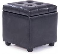 SLGGPJBU Taburete de pie multifuncional almacenamiento PU tela siente delicado reposapiés resistente al agua sofá taburete oculto almacenamiento caja estable