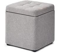 SLGGPJBU Taburete de pie para tocador, reposapiés, taburete de almacenamiento, taburete de almacenamiento de tela de moda, banco de zapatos, hogar, sala de estar, taburete pequeño para apartamento, 30