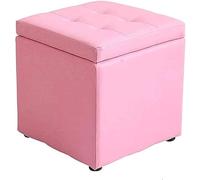 SLGGPJBU Taburete de pie, reposapiés, taburete de tocador, reposapiés, taburete de almacenamiento, multifuncional, de cuero, para sofá, funda para el hogar, porche, cambio, banco de zapatos,