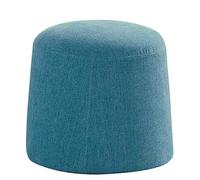 SLGGPJBU Taburete de pie taburete para sofá, banco de zapatos, pasillo, taburete redondo de tela, taburete extraíble y lavable, 2 tamaños, 5 colores