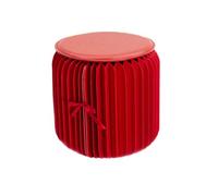 SLGGPJBU Taburete otomano plegable redondo, impermeable, resistente, decorativo, reposapiés para sofá, mesa de café, taburete para sala de estar, color caqui