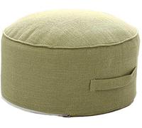 SLGGPJBU Taburete otomano redondo, sofá, taburete, reposapiés, reposapiés, taburete con asa, funda extraíble para el hogar, color: morado