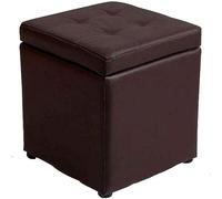 SLGGPJBU Taburete para reposapiés, taburete de tocador, taburete de almacenamiento, funda de taburete de cuero multifuncional para sofá, hogar, porche, cambio, banco de zapatos, reposapiés 30 × 30 ×