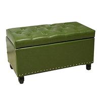 SLGGPJBU Taburete para reposapiés y reposapiés de almacenamiento, banco de almacenamiento, asiento de sofá, almacenamiento de poliuretano, diseño retro de remaches, estable y resistente al desgaste, 6