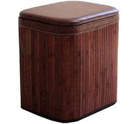 SLGGPJBU Taburete para reposar pies, mesa de café, decoración moderna de muebles, taburete con almacenamiento, taburete cuadrado, taburete portátil, acolchado de asiento de cuero, taburete duradero