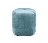 SLGGPJBU Taburete redondo otomano de terciopelo suave, reposapiés acolchado, asiento adicional, ideal para sala de estar, dormitorio, 40 x 40 x 46 cm