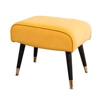 SLGGPJBU Taburete tapizado para tocador, mesa auxiliar, silla vestidor con patas de metal dorado