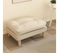 SLGGPJBU Taburetes para sala de estar, reposapiés pequeño y suave con patas de madera, asiento acolchado con patas antideslizantes para sofá, sala de estar, 48 x 60 x 38 cm