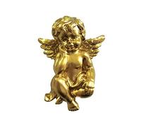 slhsy Vaticano Italia 3D Ángel de oro imán de resina de viaje recuerdos de viaje, hecho a mano decoración del hogar y la cocina ángel nevera imán colección regalo C