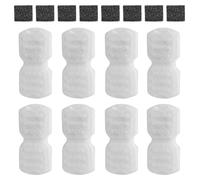 SLIAXINT 16pcs Filtro Fuente Gato Cartucho Filtrante Carbón Activo - Recambio Accesorios Compatible Sistema Filtración Multicapa para Gatos Hogar(8+8)
