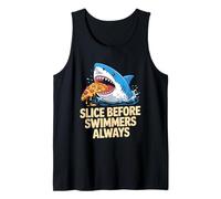 Slice Before Swimmers Always Shark Pizza Camiseta sin Mangas