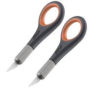 Slice Cuchillo de precisión | Agarre de dedo para precisión y control | Hoja de cerámica segura que dura 11 veces más que el metal | Paquete de 2