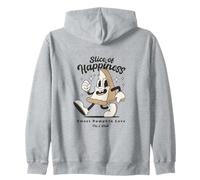 Slice of Happiness - Sweet Pumpkin Love Retro Pie Design Sudadera con Capucha