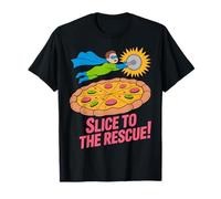 Slice to The Rescue! Diseño de Pizza de superhéroes Camiseta