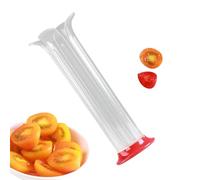Slicer De Frutas - Cortador De Tomates De Uva 19x6x6cm, Material Pp Duradero, Herramienta De Cocina Del Soporte De Seguridad | Fruta Cereza Práctica Para La Decoración De Pasteles Preparación De
