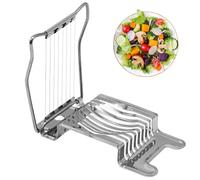 Slicer de huevo hervido - Dicer de acero inoxidable Dicer de cereza multifuncional y helicóptero de setas, usos multifuncionales, gadget de cocina de ahorro de mano de obra para huevos c