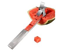 Slicer de sandía, cortador de sandía Cuber | Cuchillo de viento de melón - Gadget de acero inoxidable Cuber para cocina de piña Uso con diseño de corte fácil para prepararse