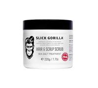 Slick Gorilla exfoliante de cuero cabelludo con sal marina limpia y exfolia profundamente, elimina grasa y residuos, refresca las raíces y promueve un cabello sano, ligero y con aspecto saludable