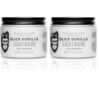 Slick Gorilla Lightwork Arcilla Mate para Hombres 75 ml | Acabado Mate | Fijación Flexible | Peinado Ligero | A Base de Agua | Textura Natural | No Grasa (Paquete de 2)
