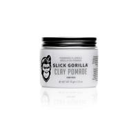 Slick Gorilla Pomada de Arcilla para Hombres | 75 ml | Fijación Fuerte | Acabado Mate Natural | Pomada No Grasa para Cabello Texturizado, Ondulado o Grueso | Fácil de Lavar