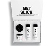 Slick Gorilla Set de Cuidado Capilar - Set de Regalo con Champú 2 en 1, Champú Detox, Exfoliante para Cuero Cabelludo y Cepillo para Cabello Liso, Ondulado o Rizado