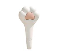 Slicker Brush For Cats - Paw Shape Kitten Grooming Tool, Fine Bent Wire Puppy Undercoat Remover Comb, Ergonomic Self Cleaning Massage Skin Care Brush, Gentle Detangling