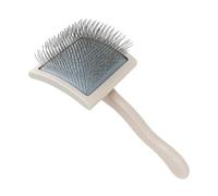 Slicker Brush for Dogs, Pet Grooming Brush, Shedding Comb with Soft Bristles, Gentle Skin Massaging Tool for Small Medium Large Breeds, for Home, Outdoor, Shelter Use